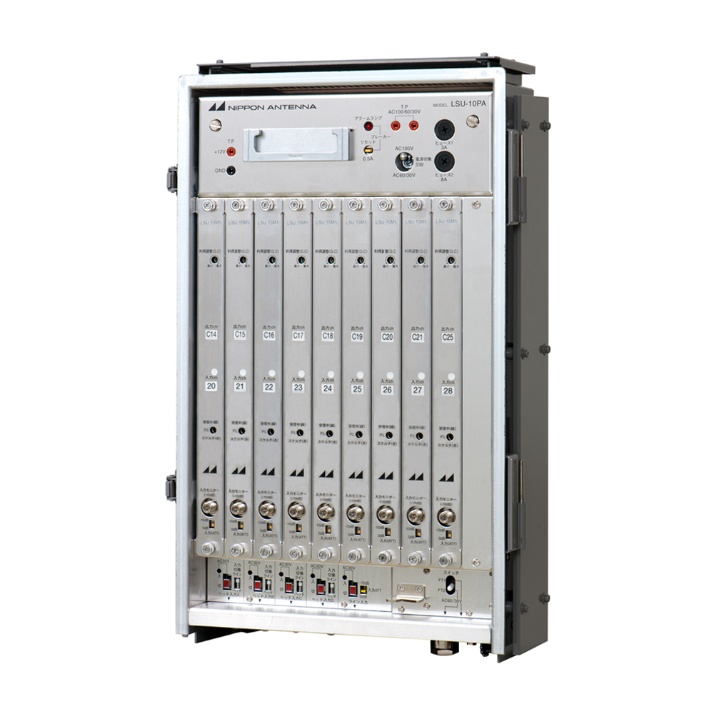 地上デジタル放送用ヘッドアンプ(ch可変 1波VHF MID SHB変換 出力9