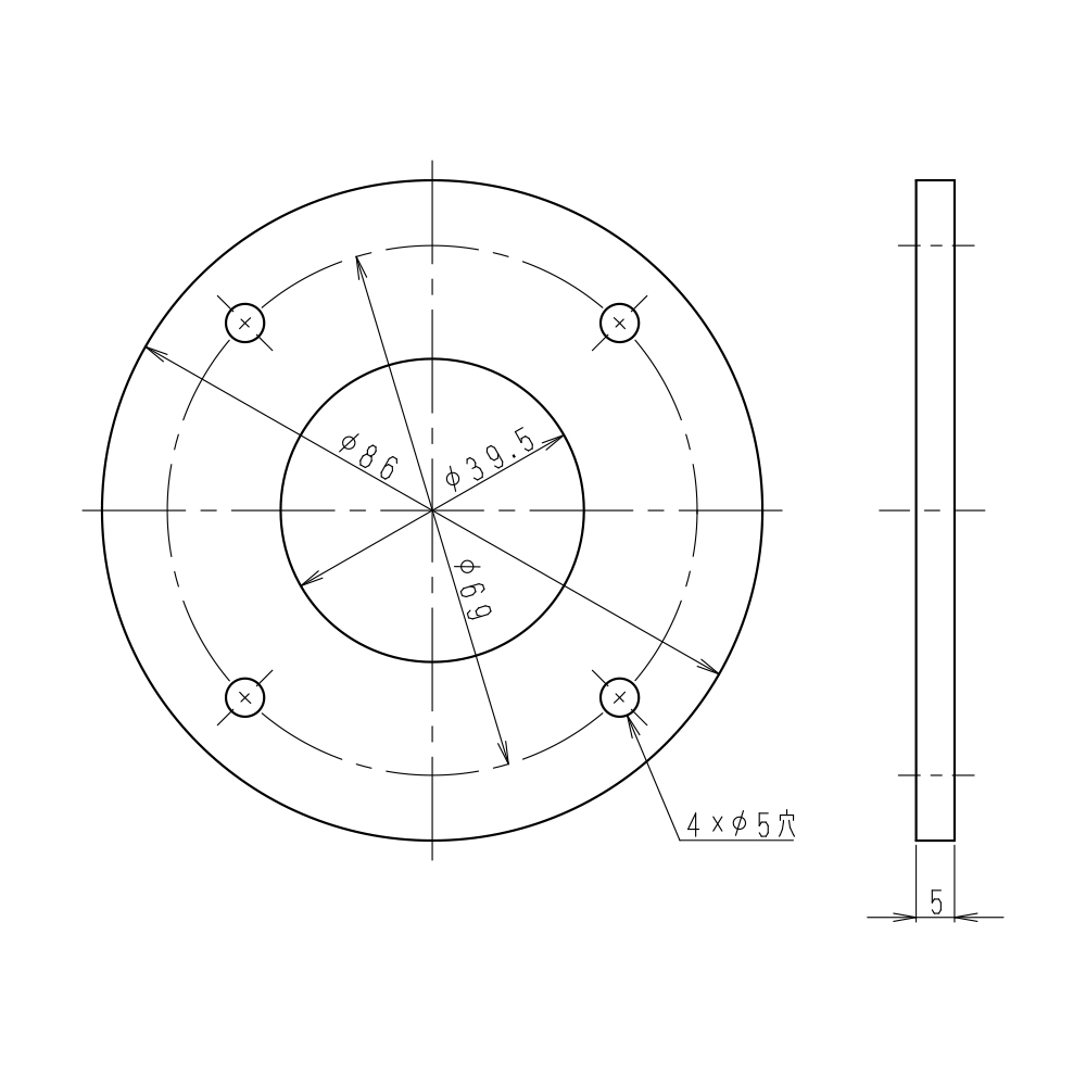 APポール用 ステーリング　39.5φ