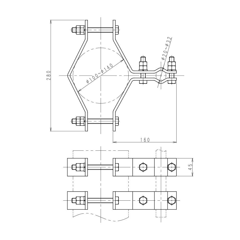A型　アンテナ取付金具
