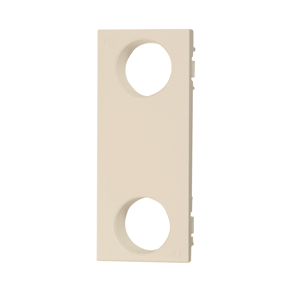 大角テレビ端子台(ベージュ 3個口用 2端子)