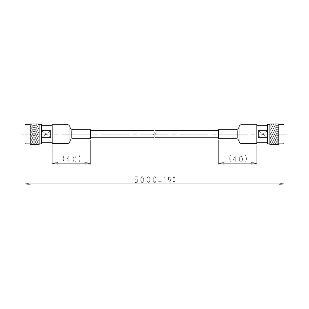 接続ケーブル　両端N-P　5D-2V　5ｍ