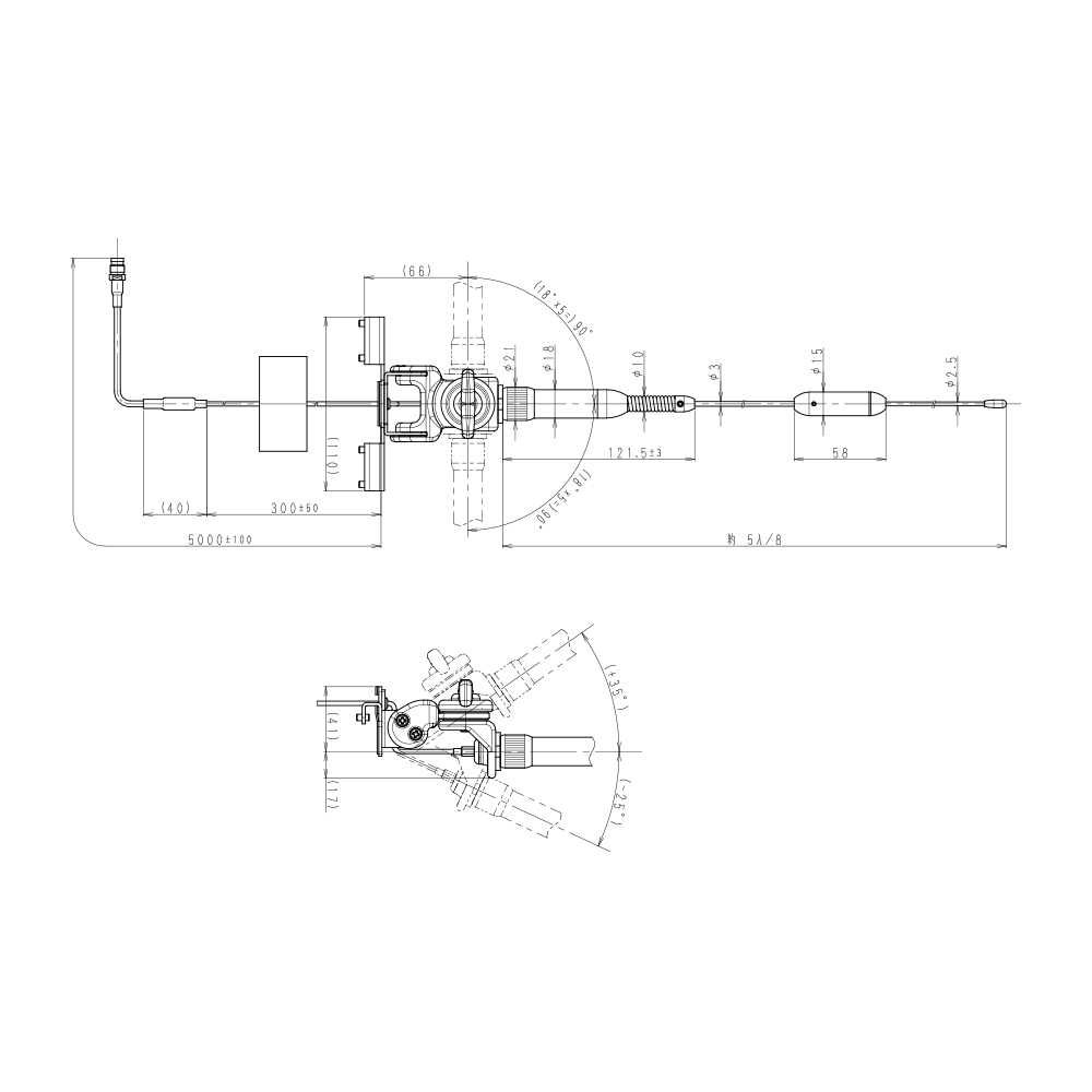 400MHz帯 車載用 トランクリッドアンテナ