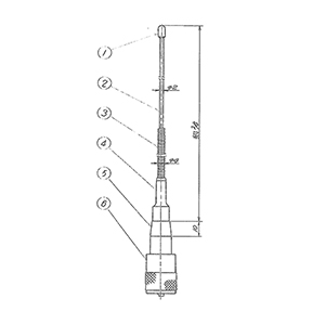 150MHz帯 ハンディホイップ(ピアノ線タイプ)
