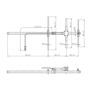 400MHz帯 広帯域3素子八木型アンテナ