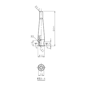 800/900MHｚ帯　1/4λホイップアンテナエレメント