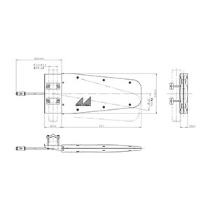 900MHｚ カバー付広帯域5素子八木型