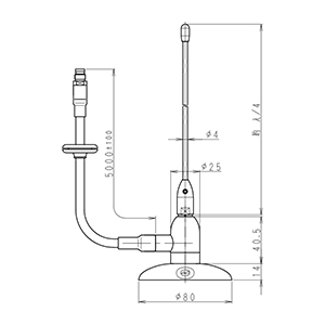 400MHz帯車載用アンテナ
