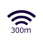 通信可能距離 最大300m